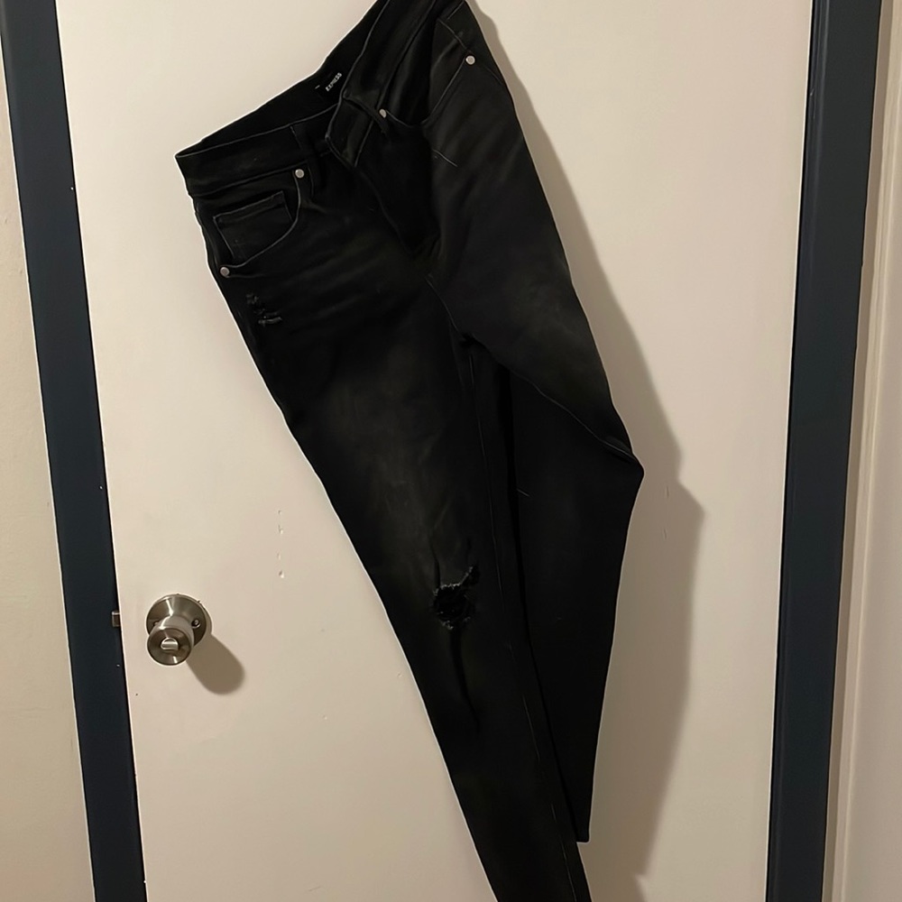 Black express jeans, ripped